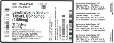 0.05mg 30ct (Label Levothyroxine Sodium Tabs 0 05mg Bpi(10544 229 30) Lannett(0527 1342 10) Rev1   Copy)